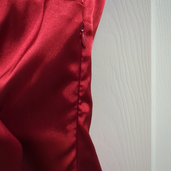 Vtg. 90's Sherry Martin New York Pantsuit Sz 6 Red/Black 2 Pc Wide Leg Pants/Jac - Picture 7 of 16